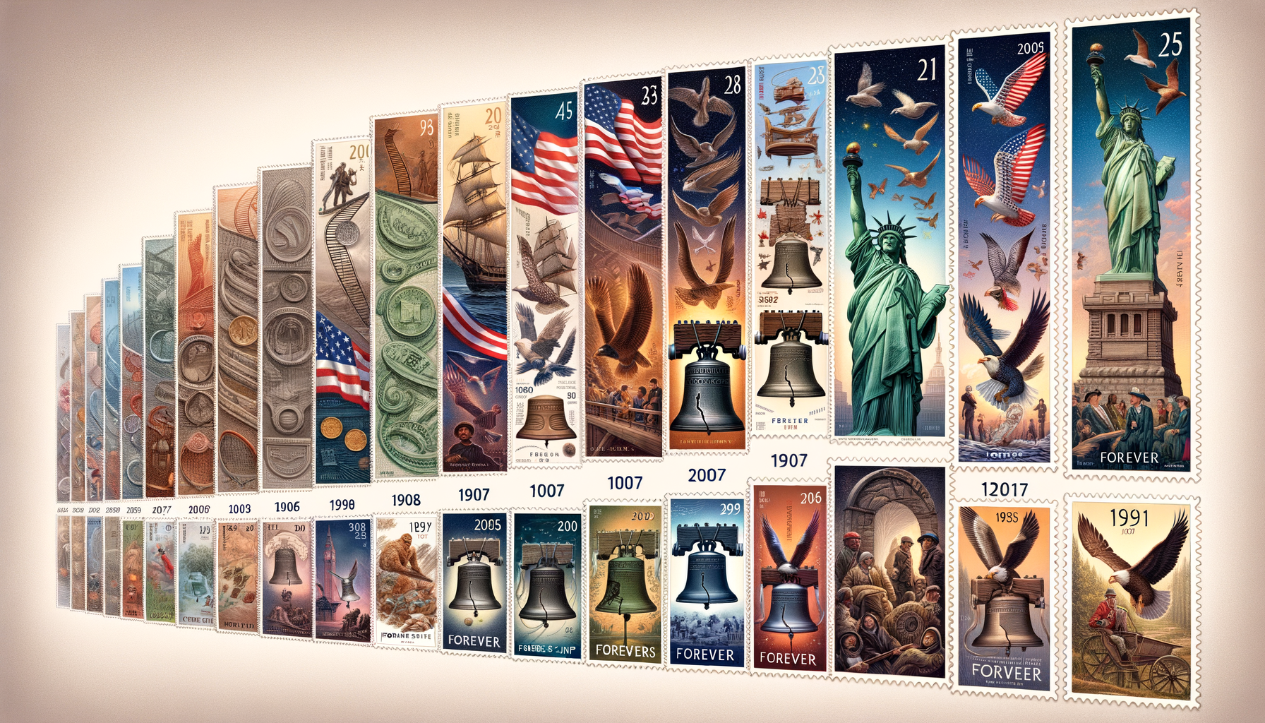 The Entire History Of Forever Stamps